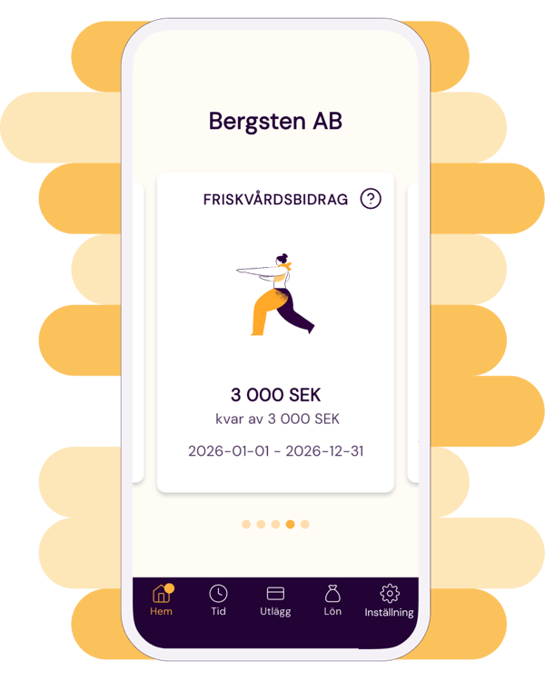 Appvy med friskvårdssaldo