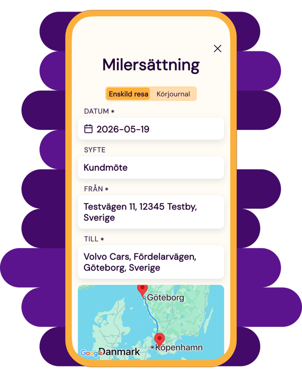 Appvy med milersättning