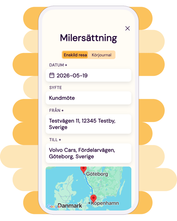 Appvy med milersättning