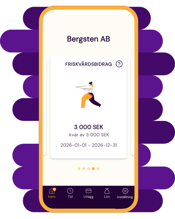 Appvy med friskvårdssaldo