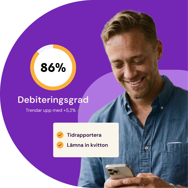 Tidsrapportering Debiteringsgrad Man