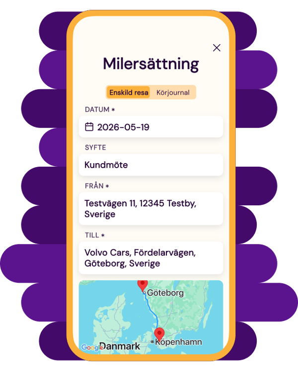 Appvy med milersättning