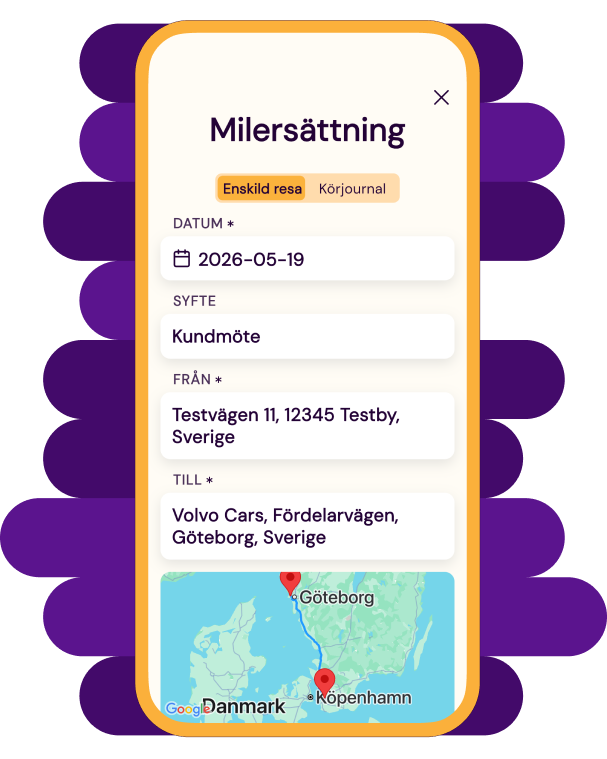 Appvy med milersättning