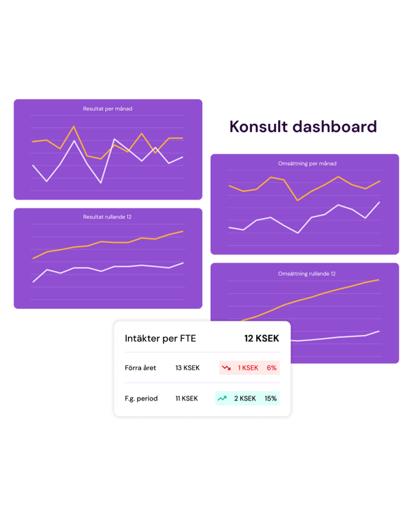 Systemvy med koncerndashboards